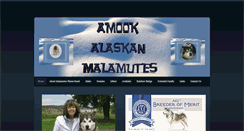 Desktop Screenshot of amookalaskanmalamutes.com