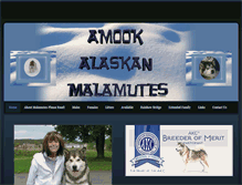 Tablet Screenshot of amookalaskanmalamutes.com